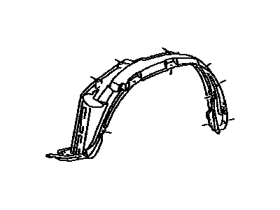 Fender Liner Front Left - 5387642073